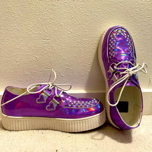 Strangecvlt Krypt rainbow reflective shoes! - Picture 5 of 11
